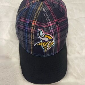Minnesota Vikings Plaid unisex Cap with Embroidered Logo   Size S/M